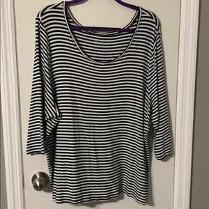 Black and white stripe shirt